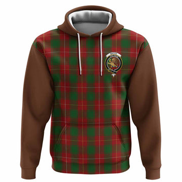 MacFie (McFie) Tartan Accent Hoodie with Family Crest