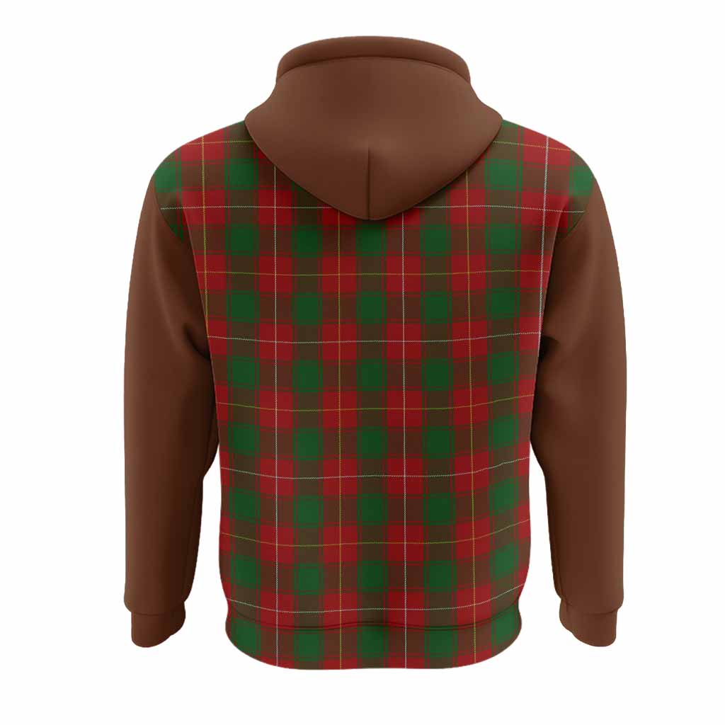 MacFie (McFie) Tartan Accent Hoodie with Family Crest