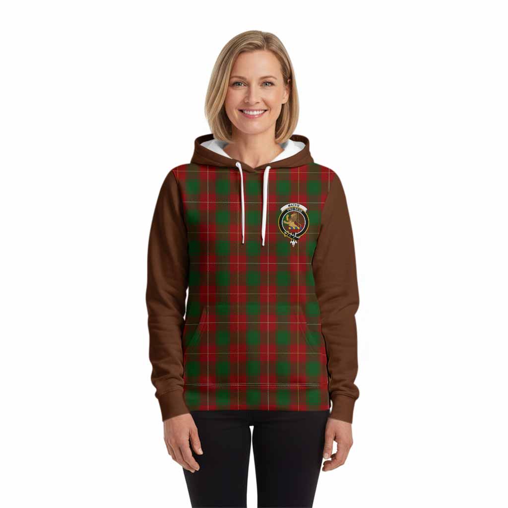 MacFie (McFie) Tartan Accent Hoodie with Family Crest