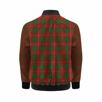 MacFie (McFie) Tartan Accent Kid Bomber Jacket with Family Crest