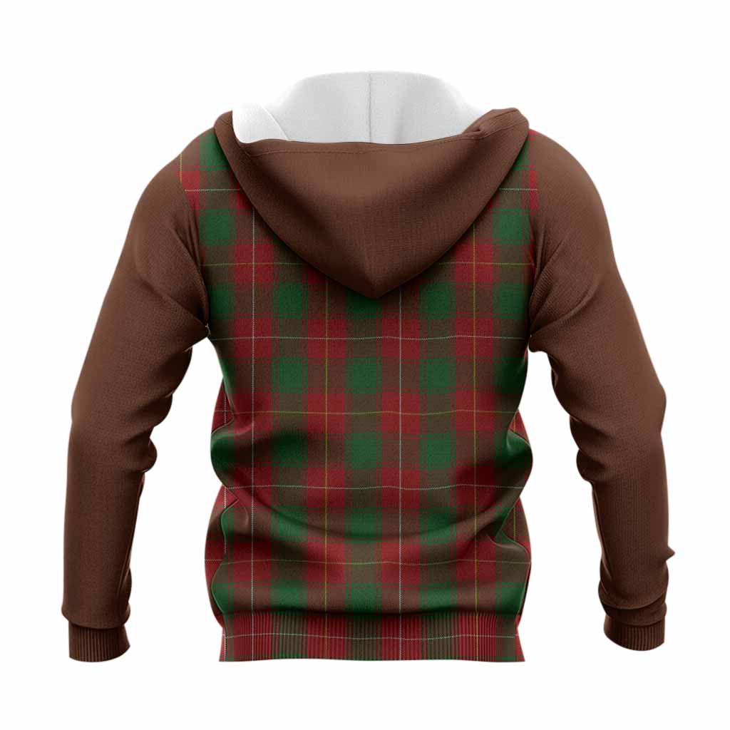 MacFie (McFie) Tartan Accent Knitted Hoodie with Family Crest