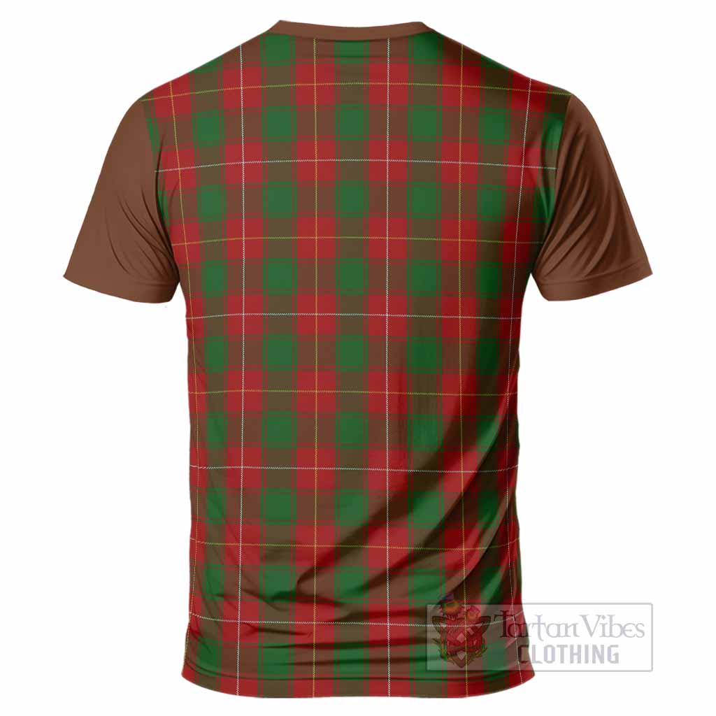 MacFie (McFie) Tartan Accent T-Shirt with Family Crest