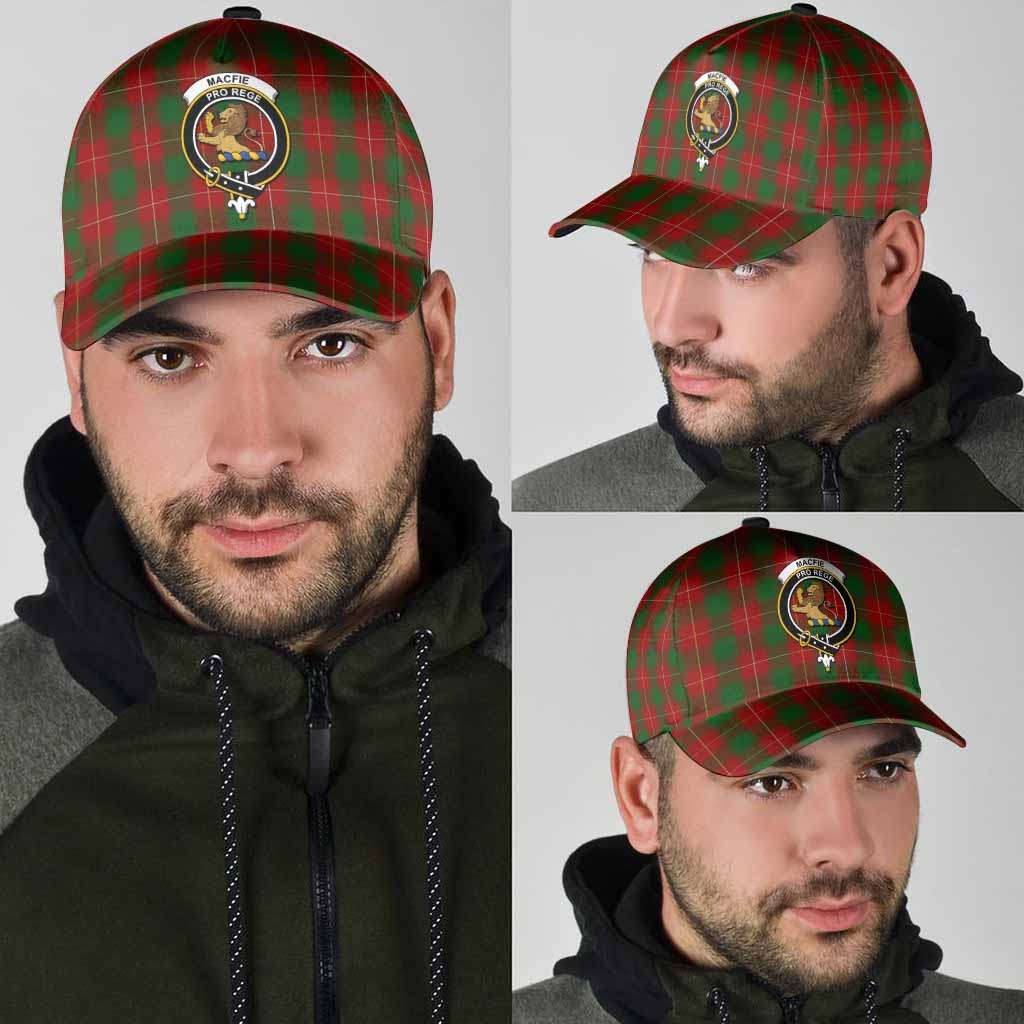 MacFie (McFie) Tartan Classic Cap with Family Crest