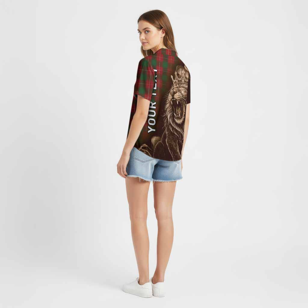 MacFie (McFie) Tartan Cotton Hawaiian Shirt Roaring Lion Heritage