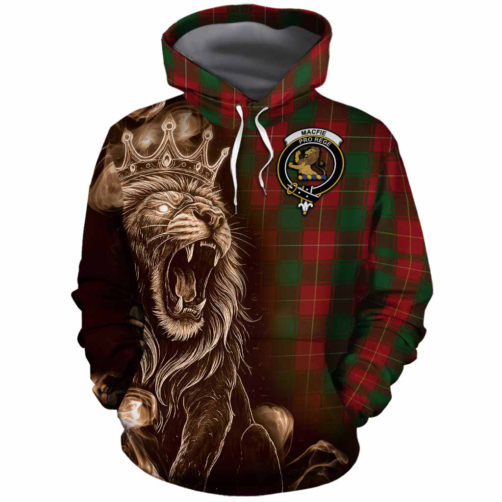 MacFie (McFie) Tartan Cotton Hoodie Roaring Lion Heritage
