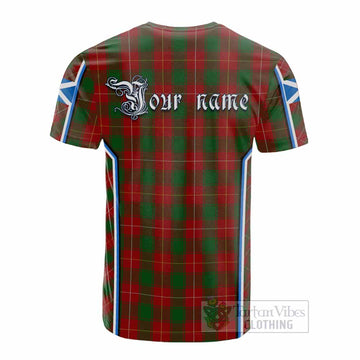 MacFie (McFie) Tartan Crest Cotton T-shirt Scotland Coat of Arm Flag Style