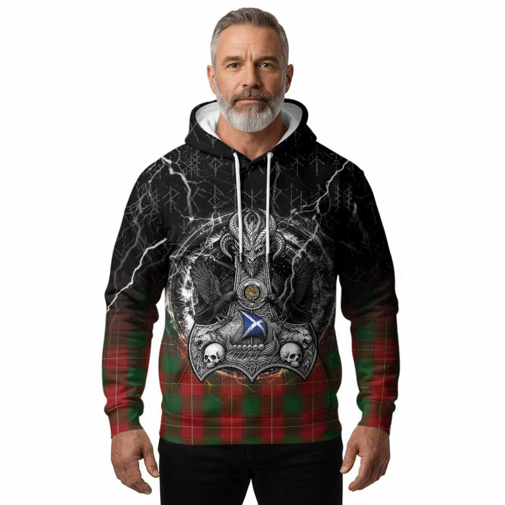 MacFie (McFie) Tartan Crest Hoodie Celtic Odin's Raven Legacy