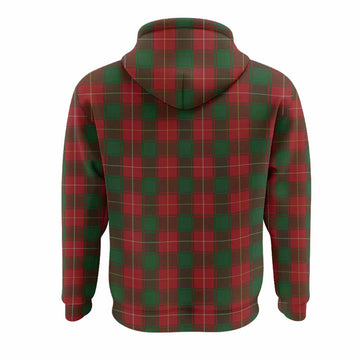 MacFie (McFie) Tartan Crest Hoodie Ferocious Lion Style