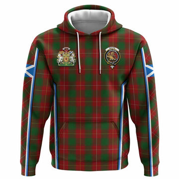 MacFie (McFie) Tartan Crest Hoodie Scotland Coat of Arm Flag Style - Tartan Vibes Clothing