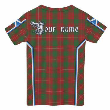 MacFie (McFie) Tartan Crest Kid T-shirt Scotland Coat of Arm Flag Style - Tartan Vibes Clothing