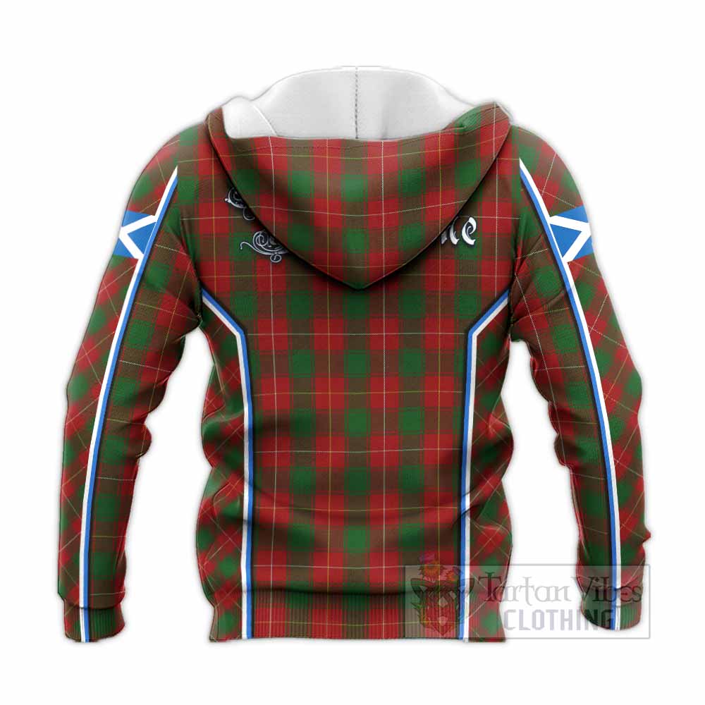 MacFie (McFie) Tartan Crest Knitted Hoodie Scotland Coat of Arm Flag Style - Tartan Vibes Clothing