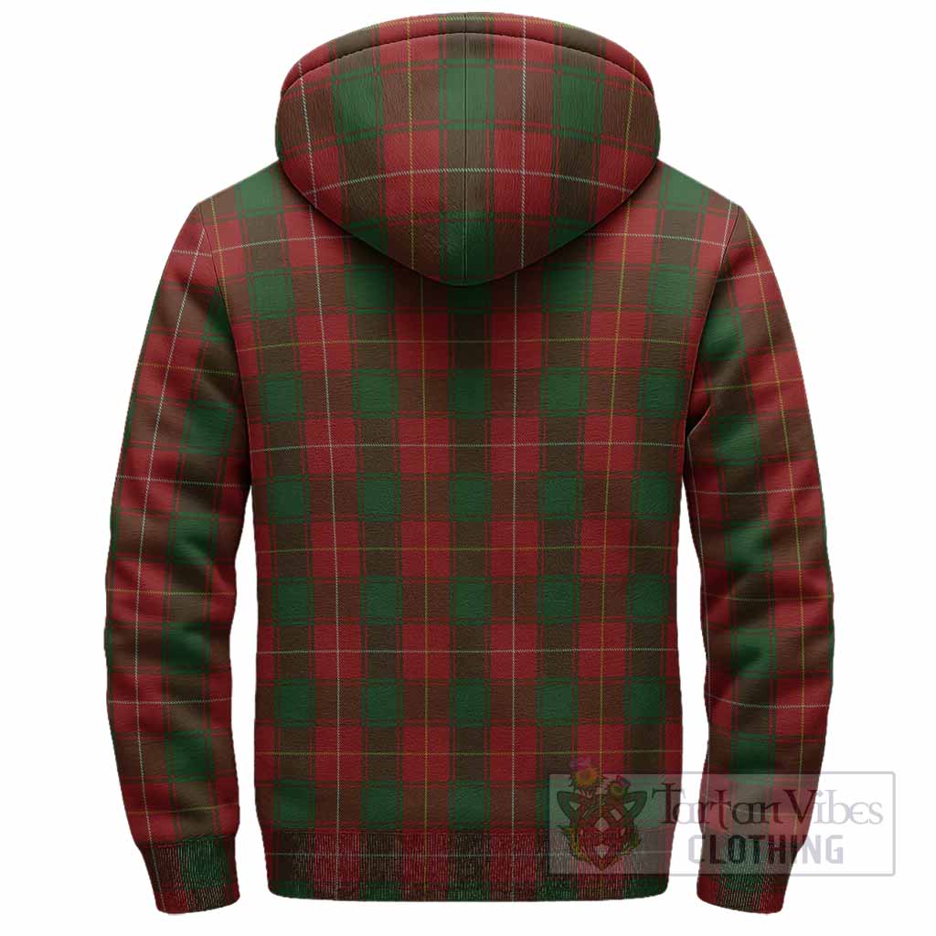 MacFie (McFie) Tartan Crest Sherpa Hoodie Ferocious Lion Style