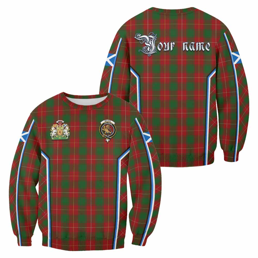 MacFie (McFie) Tartan Crest Sweatshirt Scotland Coat of Arm Flag Style - Tartan Vibes Clothing