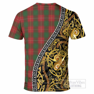 MacFie (McFie) Tartan Crest T-Shirt Celtic Knot and Triple Trickle Spiral Symbols
