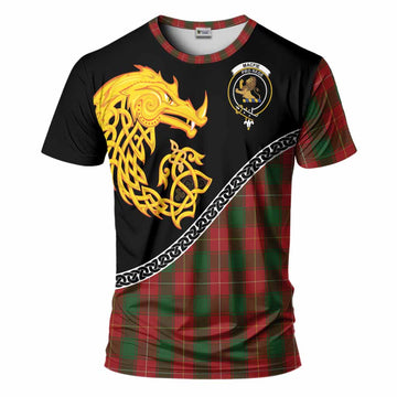 MacFie (McFie) Tartan Crest T-Shirt Legendary Dragon Knot Half Style