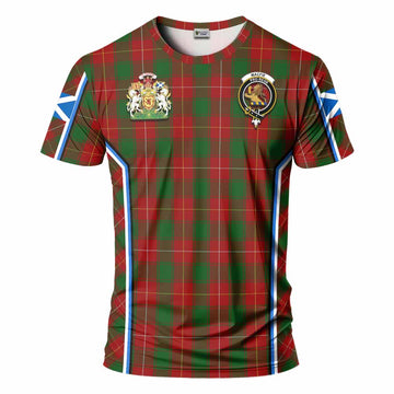 MacFie (McFie) Tartan Crest T-shirt Scotland Coat of Arm Flag Style - Tartan Vibes Clothing