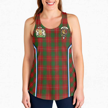 MacFie (McFie) Tartan Crest Women Racerback Tanks Scotland Coat of Arm Flag Style - Tartan Vibes Clothing