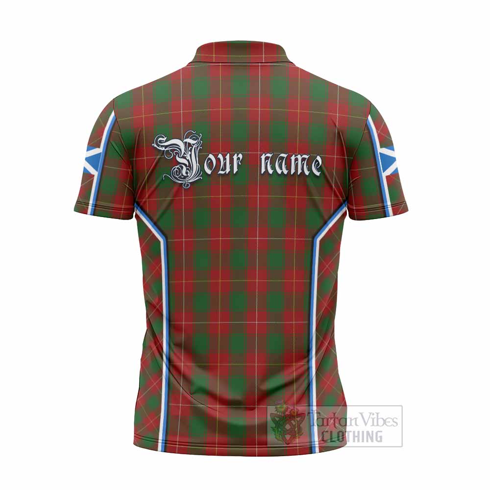 MacFie (McFie) Tartan Crest Zipper Polo Shirt Scotland Coat of Arm Flag Style - Tartan Vibes Clothing