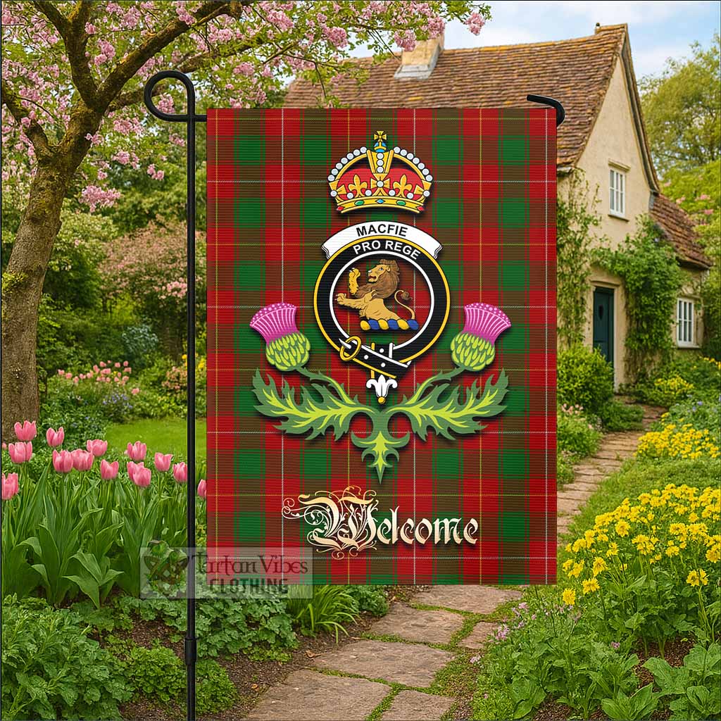 MacFie (McFie) Tartan Family Crest Garden Flag Royal Thistle Welcome Style - Tartan Vibes Clothing