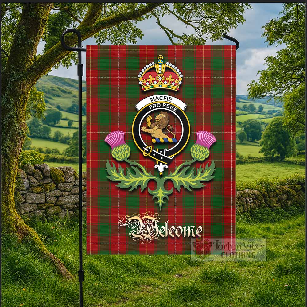 MacFie (McFie) Tartan Family Crest Garden Flag Royal Thistle Welcome Style - Tartan Vibes Clothing
