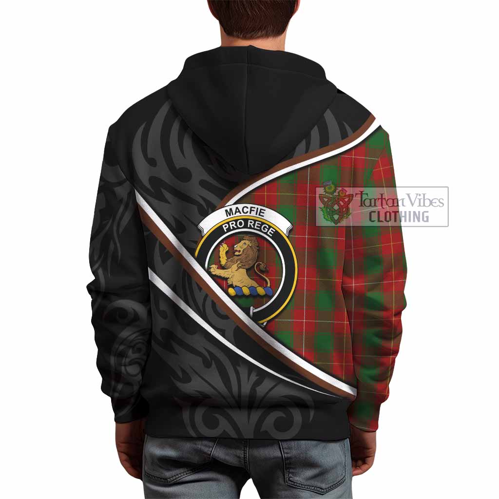 MacFie (McFie) Tartan Family Crest Hoodie Celtic Scottish Thistle Floral - Tartan Vibes Clothing