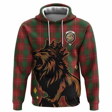 MacFie (McFie) Tartan Family Crest Hoodie Crowned Lion Roaring