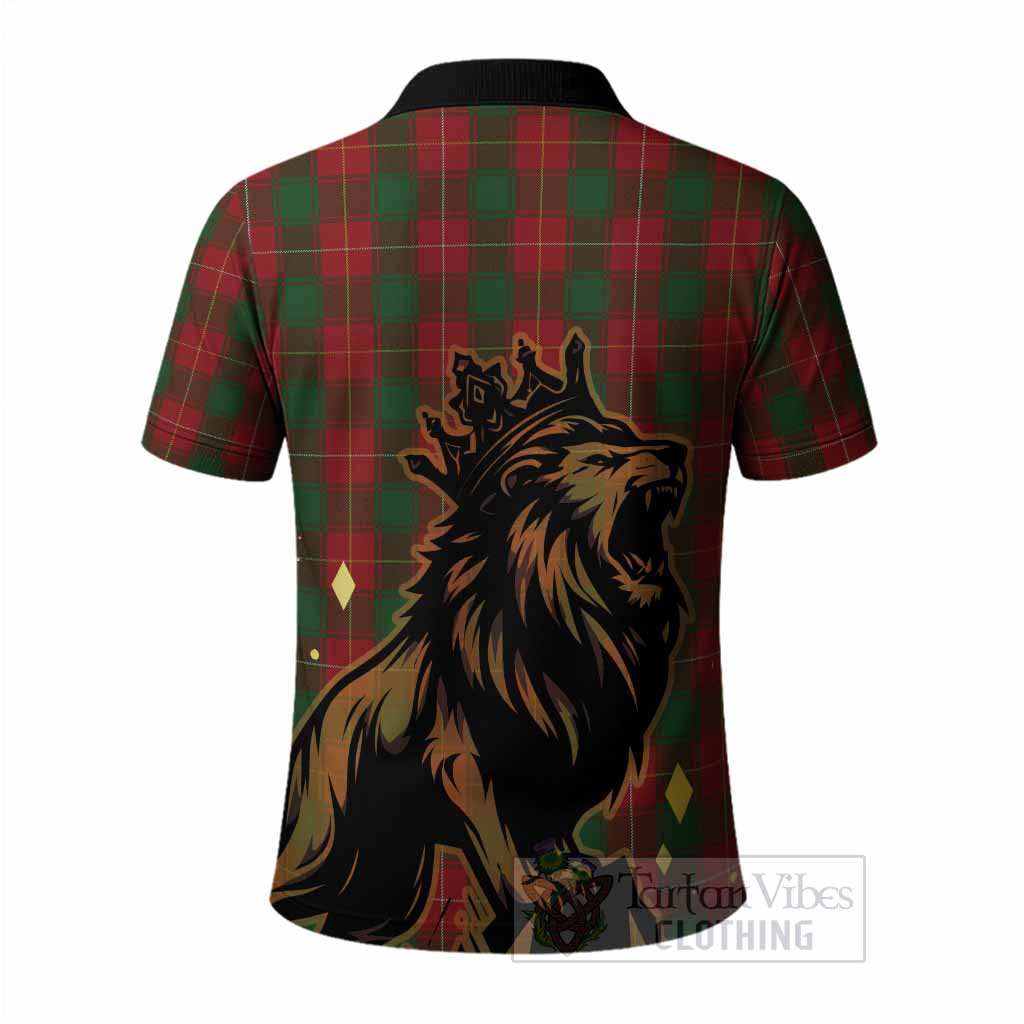 MacFie (McFie) Tartan Family Crest Polo Shirt Crowned Lion Roaring