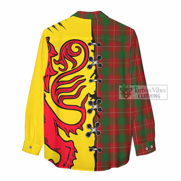 MacFie (McFie) Tartan Family Crest Women Casual Shirt Lion Rampant Honor