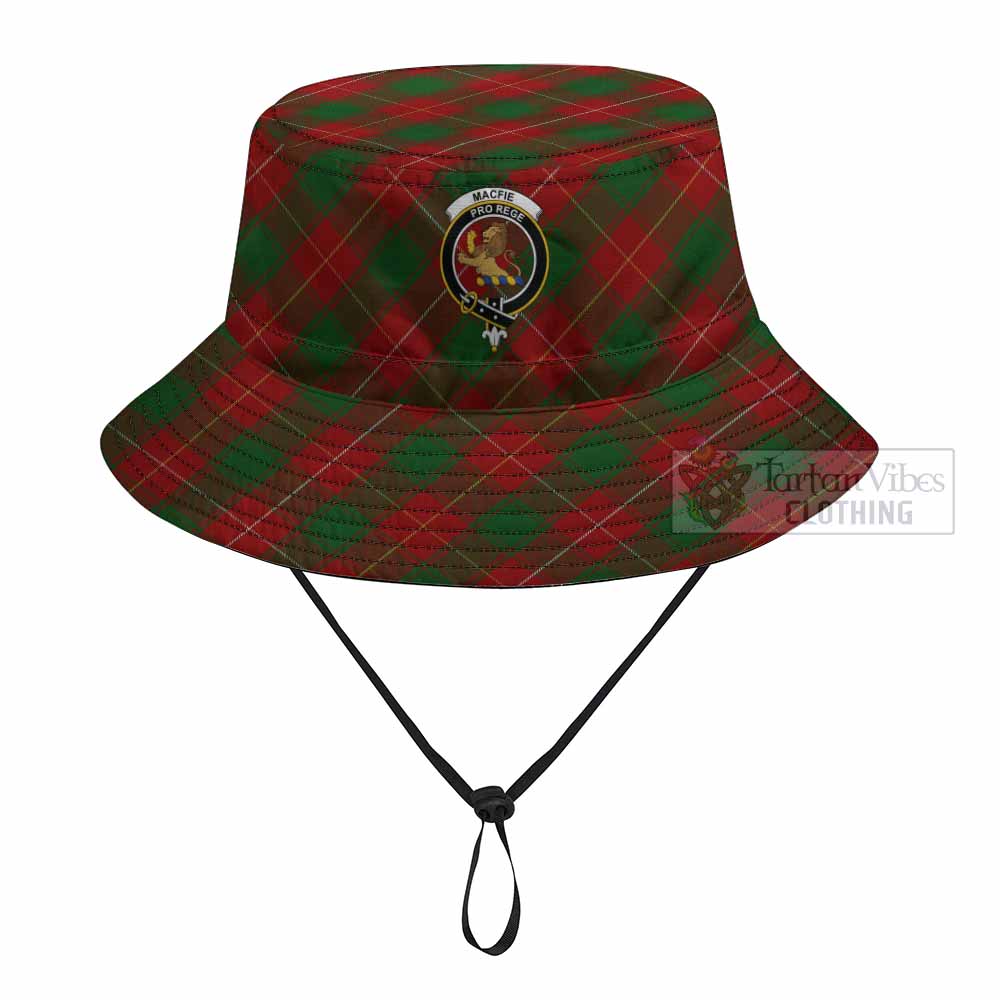 MacFie (McFie) Tartan Fishing Hat with Family Crest
