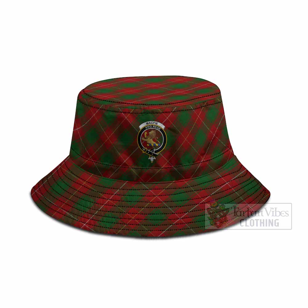 MacFie (McFie) Tartan Fishing Hat with Family Crest