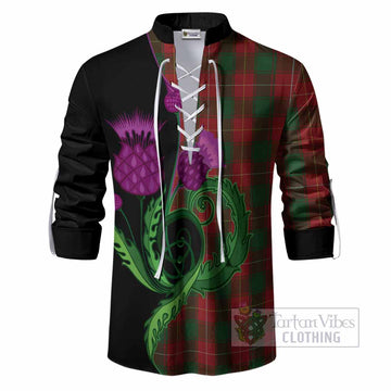 MacFie (McFie) Tartan Ghillie Shirt Traditional Scottish Thistle