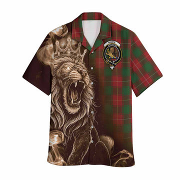 MacFie (McFie) Tartan Hawaiian Shirt Roaring Lion Heritage