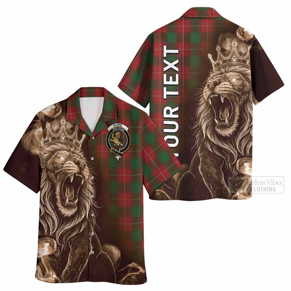 MacFie (McFie) Tartan Hawaiian Shirt Roaring Lion Heritage