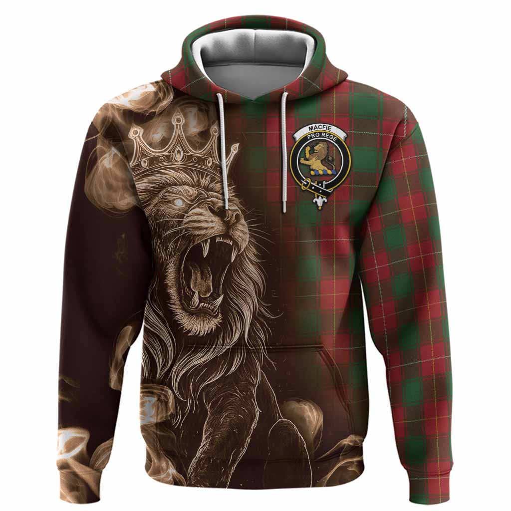 MacFie (McFie) Tartan Hoodie Roaring Lion Heritage