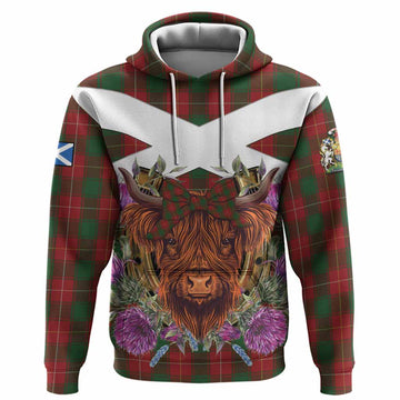 MacFie (McFie) Tartan Hoodie Scottish Thistle Heilan Coo