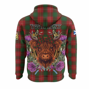 MacFie (McFie) Tartan Hoodie Scottish Thistle Heilan Coo