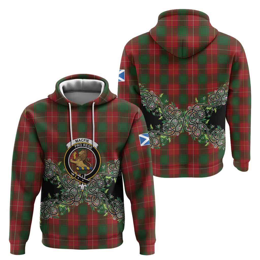 MacFie (McFie) Tartan Hoodie Thistle Scottish Spirit