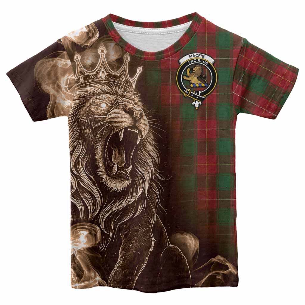 MacFie (McFie) Tartan Kid T-shirt Roaring Lion Heritage
