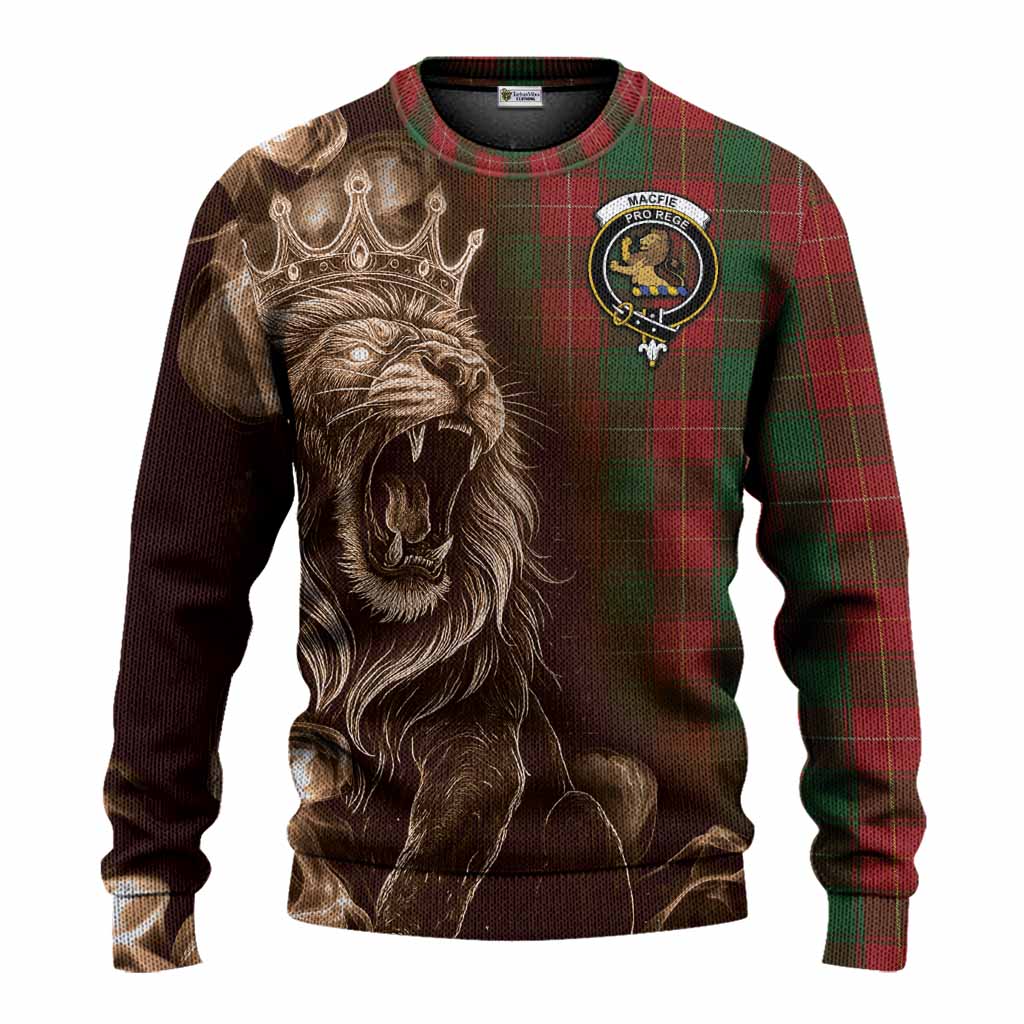 MacFie (McFie) Tartan Knitted Sweater Roaring Lion Heritage