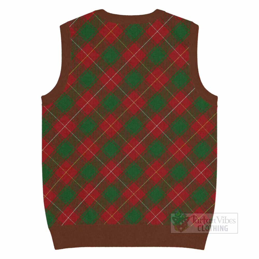 MacFie (McFie) Tartan  Knitted V-Neck Vest Cross Style