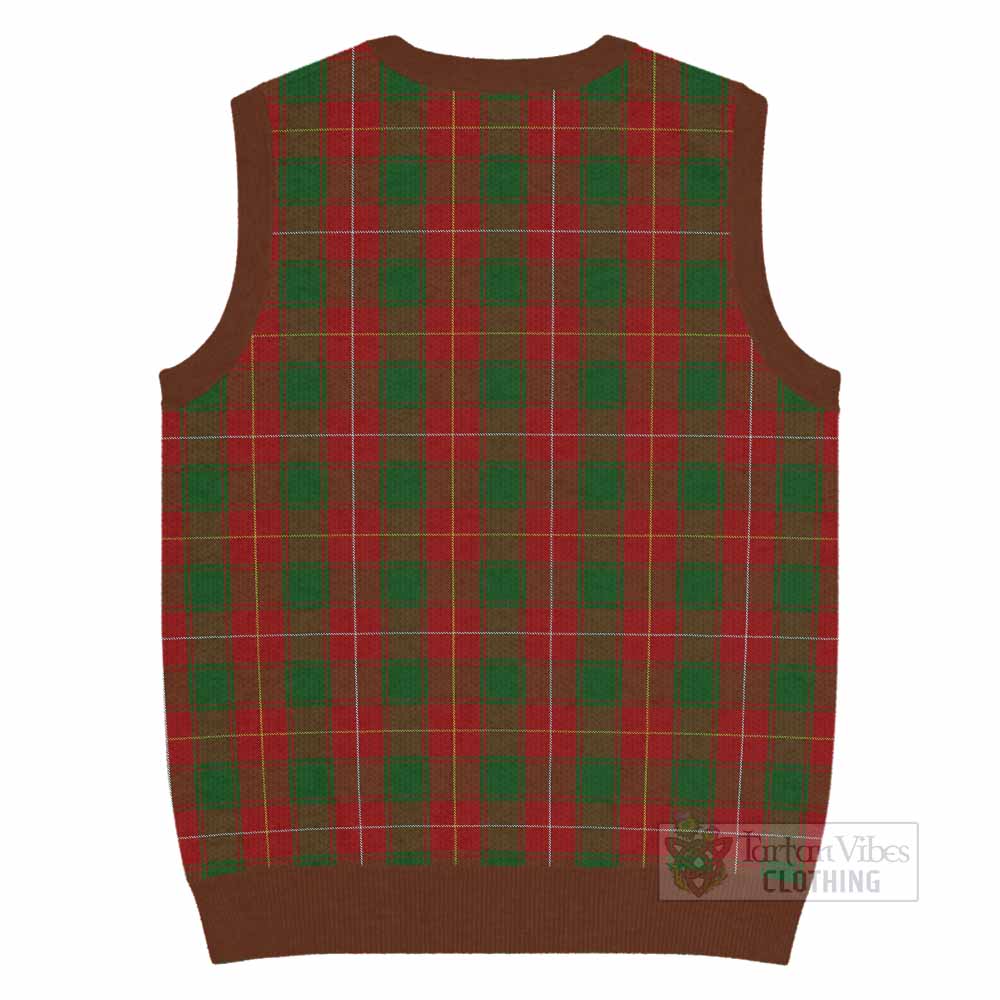 MacFie (McFie) Tartan Knitted V-Neck Vest with Family Crest - Tartan Vibes Clothing
