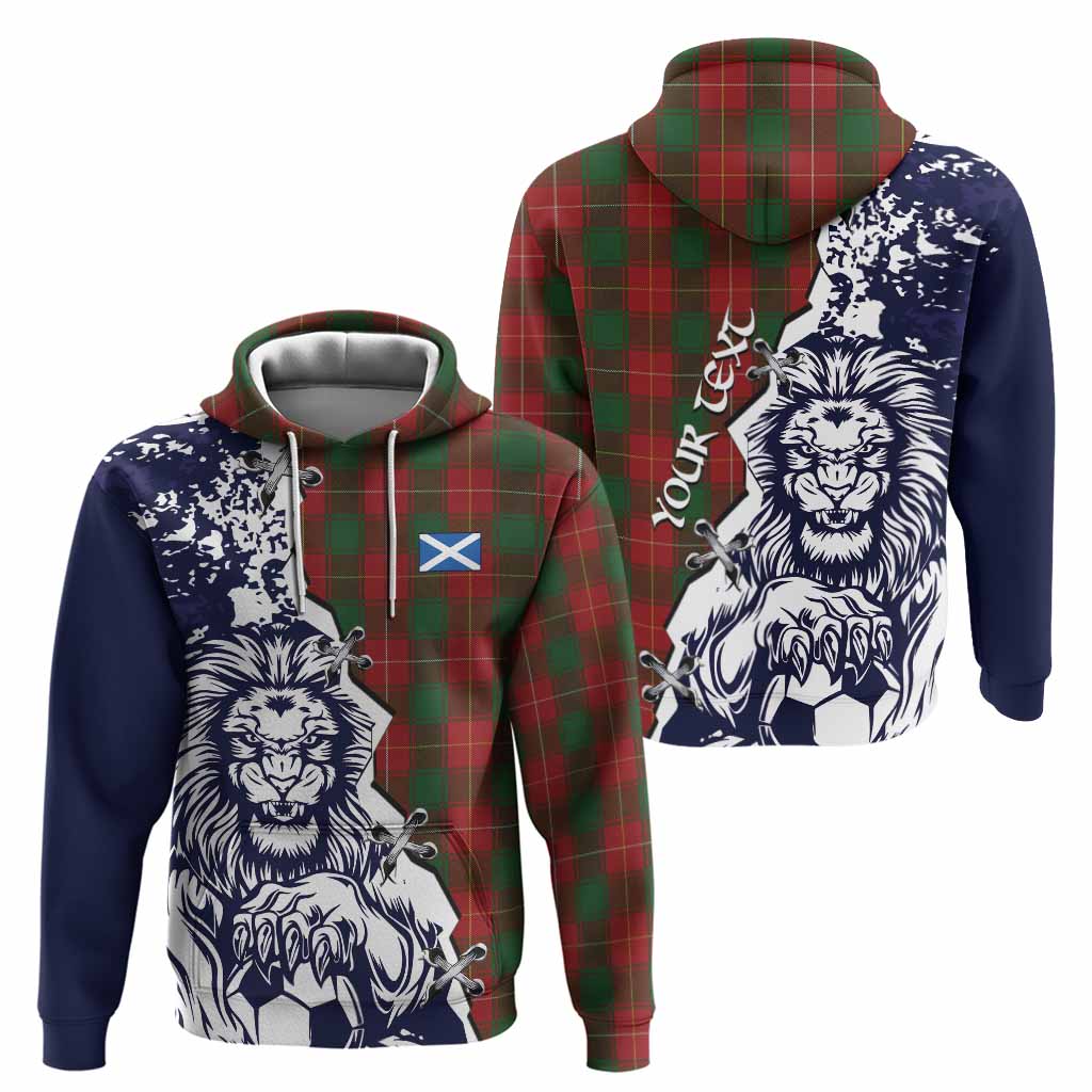 MacFie (McFie) Tartan Scottish Hoodie Angry Lion With Soccer Ball Style