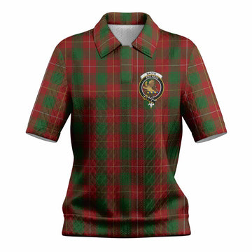MacFie (McFie) Tartan Women’s Polo Sweater Top with Family Crest