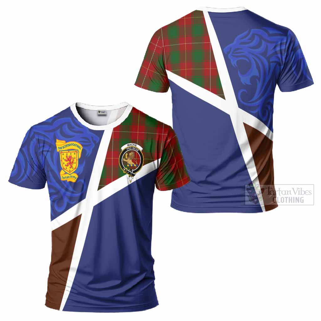 MacFie (McFie) The Scottish Football Crest T-Shirt Lion-Tartan Army