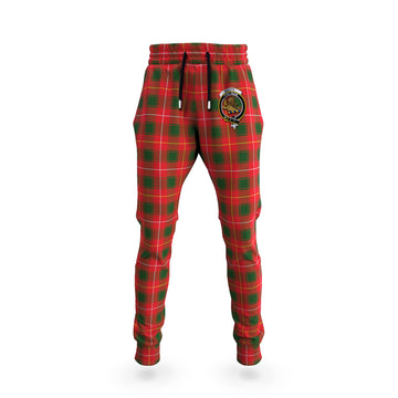 MacFie Modern Tartan Joggers Pants with Family Crest