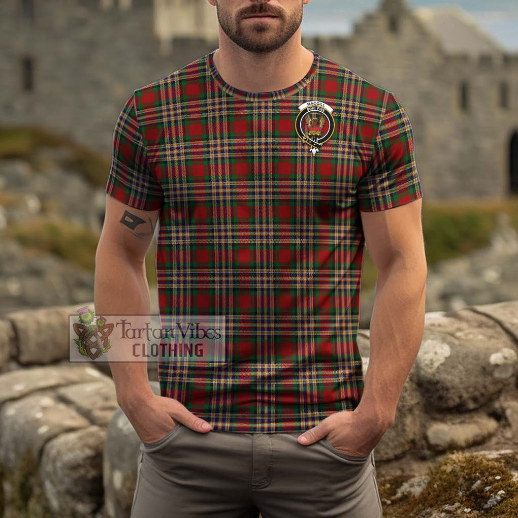 MacGill (MakGill) Tartan Cotton T-Shirt with Family Crest Kid's Shirt - Tartan Vibes Clothing