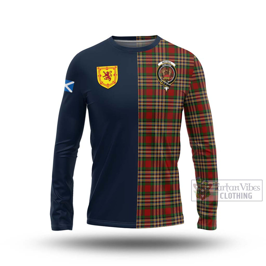 MacGill (MakGill) Tartan Long Sleeve T-Shirt Alba with Scottish Lion Royal Arm Half Style Unisex - Tartan Vibes Clothing
