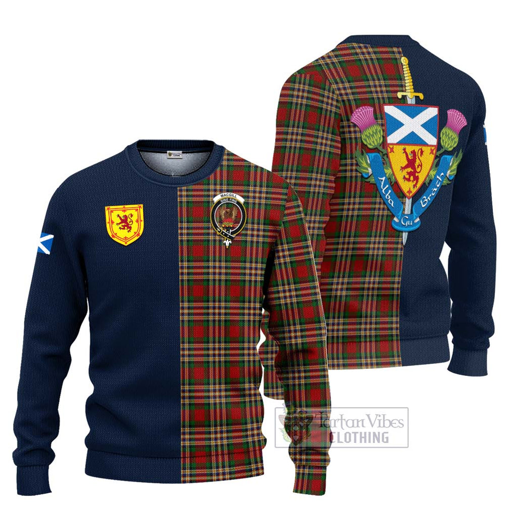 MacGill (MakGill) Tartan Ugly Sweater Alba with Scottish Lion Royal Arm Half Style Unisex - Tartan Vibes Clothing