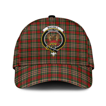 MacGill Tartan Classic Cap with Family Crest