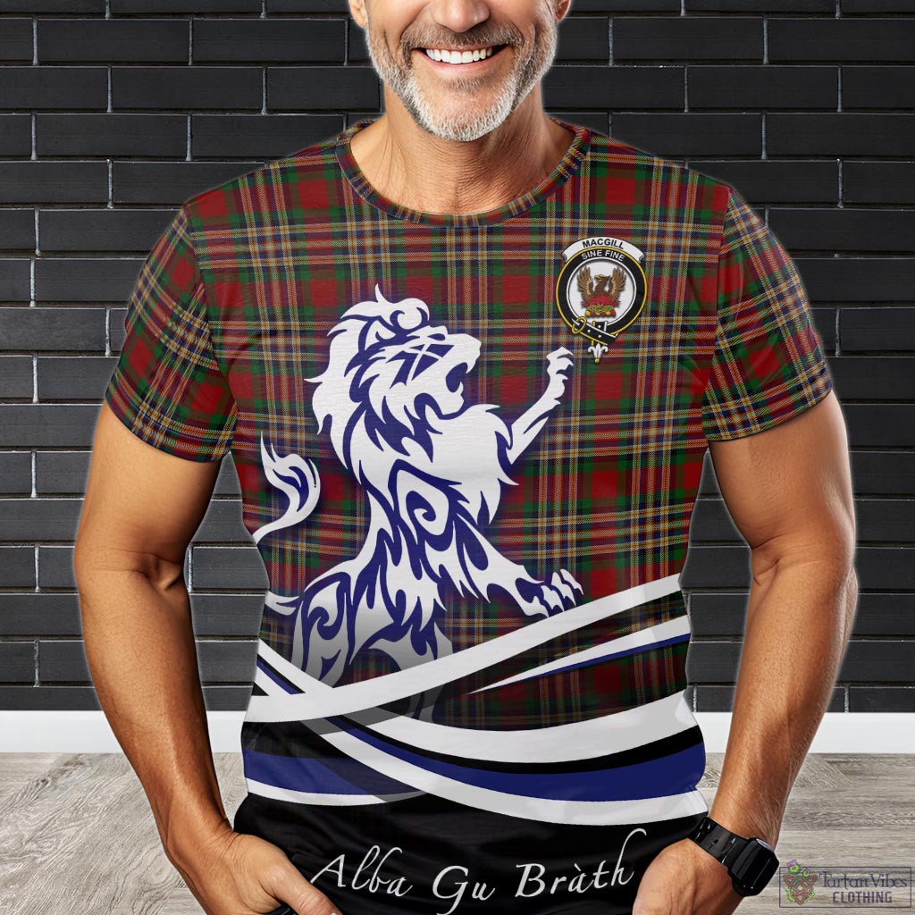 MacGill (MakGill) Tartan T-Shirt with Alba Gu Brath Regal Lion Emblem Kid's Shirt - Tartan Vibes Clothing